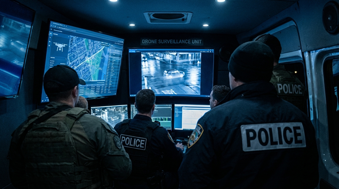 Law enforcement drone surveillance operations